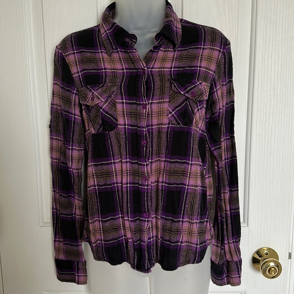Purple Plaid Flannel